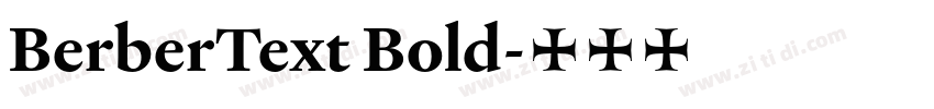 BerberText Bold字体转换